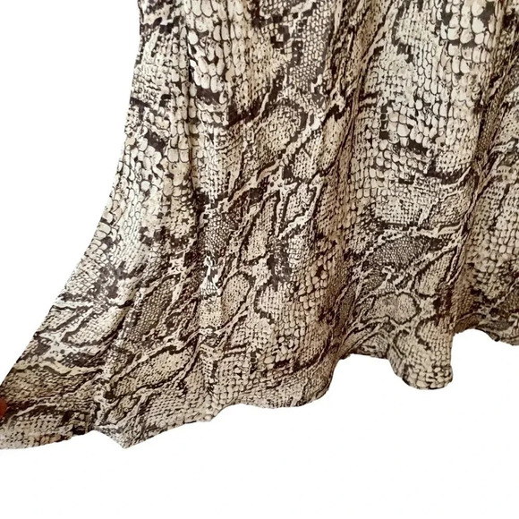 Reformation Python Snake Venezia Midi Dress Size 4 - Picture 7 of 15